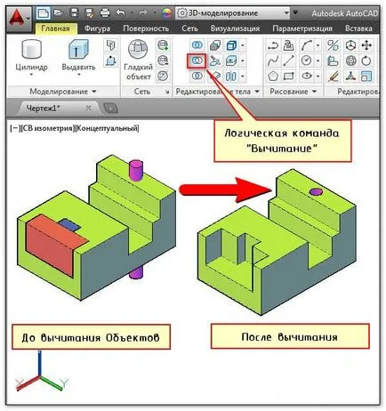 Ötvözi és kivonás AutoCAD