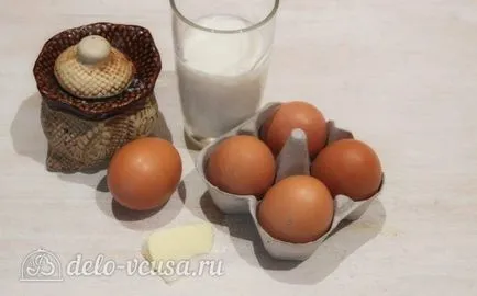 Omlett mikrohullámmal recept egy fotó - lépésenként omlett főzés a mikrohullámú sütőben