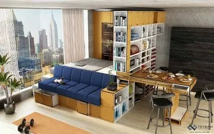 Így odnoknomnatnoy lakás - ötletek képekkel