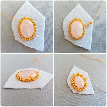 Twining cabochon gyöngy