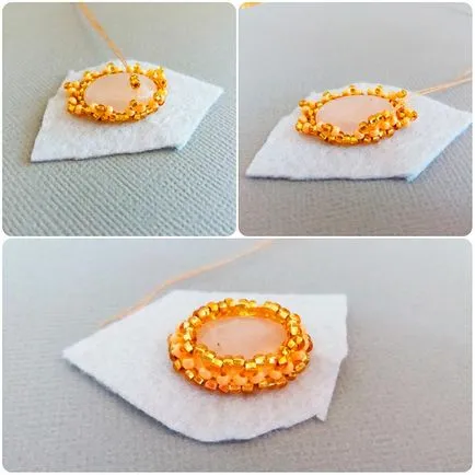 Twining cabochon gyöngy