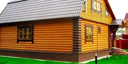 Befejezve a homlokzat egy vidéki ház burkolati anyagok (homlokzati) Befejezve a homlokzat egy vidéki ház anyagok homlokzatburkolat