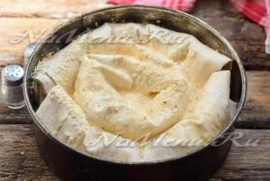 Pie pita kenyeret darált húst a sütő, a recept egy fotó (darált) Pie pita kenyér darált hús a sütőben, a recept egy fotót