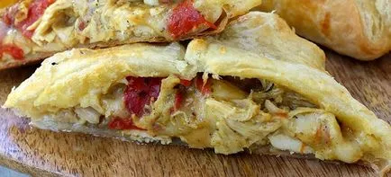 Pite a leveles tészta csirkével