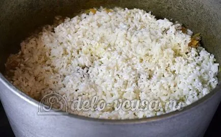Pilaf marha recept lépésről lépésre (15 fotó)