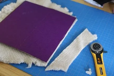 Takaró kezével, kötött patchwork körökre mester osztály varrás