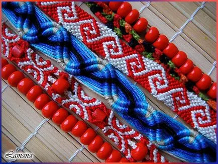 Weave karkötő menet fogselyem grafikonok és videó útmutatók - kezdőknek
