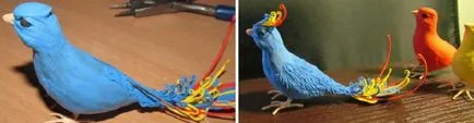 Crafts - madár ki a kezét a különböző anyagok (különböző) Crafts - madár ki a kezét a különböző anyagok