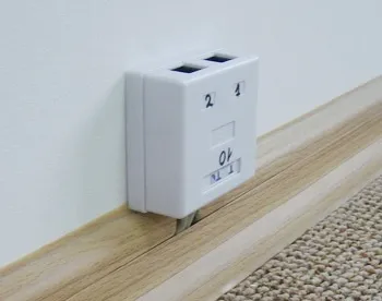 Csatlakozó telefon aljzat áramkör, video, fotó