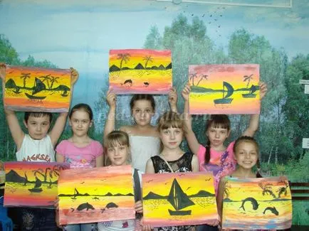 A szakaszos festmény tájkép