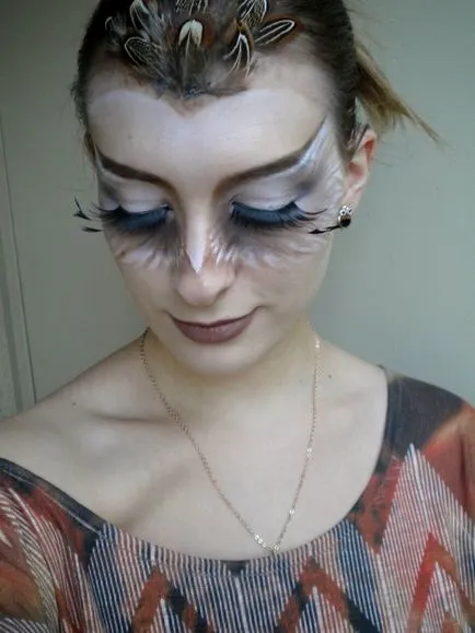 Próbálja újra nagyon jól, sok ötletet smink Halloween és a sminkesek a közönséges lányok (fotó) (Halloween smink) Próbálja újra nagyon jól, sok ötletet smink Halloween sminkesek és a hétköznapi lányok (fotó)