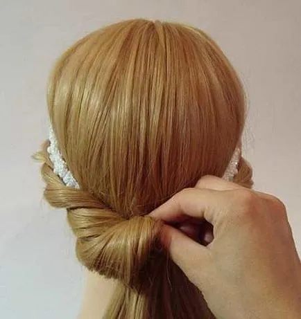 Frizura prom hosszú haj saját kezűleg (saját) Frizura prom hosszú haj saját kezűleg