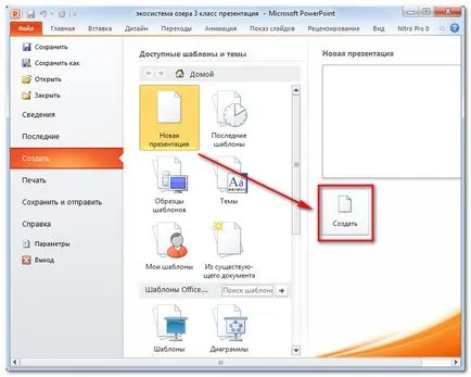 A program létrehozása bemutatók - PowerPoint 2010