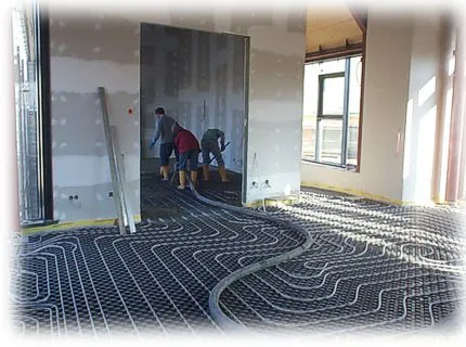 Cement esztrich flow on
