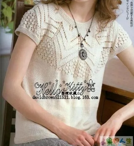 Raglan top küllők workshop raglánt kötés a gyermekek számára, ábrái és leírásai gyönyörű modell