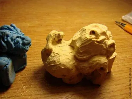 Fafaragó - vágott netsuke - Fair Masters - kézzel készített, kézzel készített