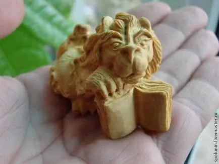 Fafaragó - vágott netsuke - Fair Masters - kézzel készített, kézzel készített