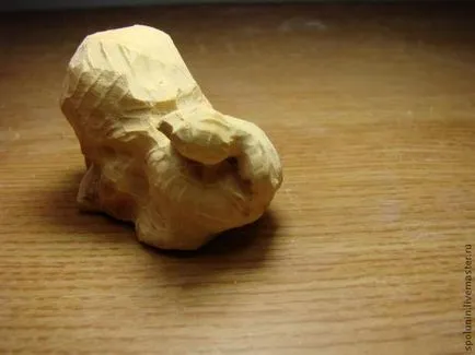 Fafaragó - vágott netsuke - Fair Masters - kézzel készített, kézzel készített