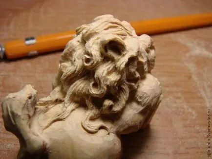 Fafaragó - vágott netsuke - Fair Masters - kézzel készített, kézzel készített