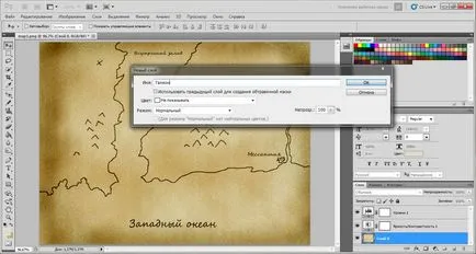 Döntetlen egy régi térkép photoshop