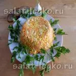 Saláta csirkével, gombával és paradicsommal recept fényképpel (csirke) Saláta csirkével, gombával és paradicsommal recept egy fotó