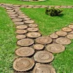 Kerti utak egy fa (35 fotó), táblák, kő, beton és műanyag burkolatot a kezével, a (fotó) Kerti utak egy fa (35 fotó), táblák, kő, beton és műanyag burkolatot a kezével, amit