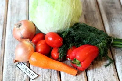 Káposztasaláta, paradicsom és paprika - lépésről lépésre recept, hogyan kell főzni fotókkal