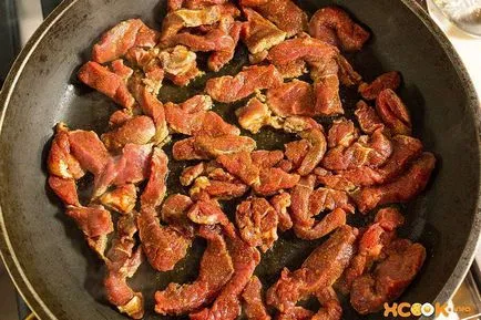 Koreai saláta uborka és a hús - lépésről lépésre recept fotók (koreai) Koreai saláta uborka és a hús - lépésről lépésre recept fotók