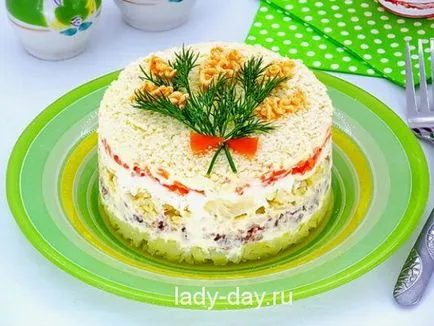 Saláta - mimóza - a klasszikus recept konzervek, egyszerű receptek képekkel