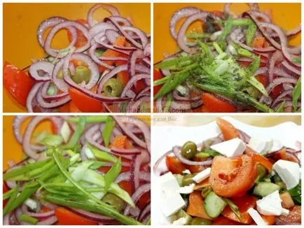 Saláta paprika és paradicsom finom receptek fotókkal