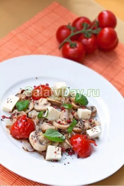 Saláta konzerv gomba - a szelíd őszi csók recept fotók és videó (ősz) Saláta konzerv gomba - a szelíd őszi csók recept fotókkal és videó