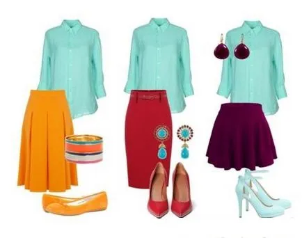 Abból, amit viselni menta színű ruhát, fénykép (menta) Abból, amit viselni menta színű ruhát, fotók