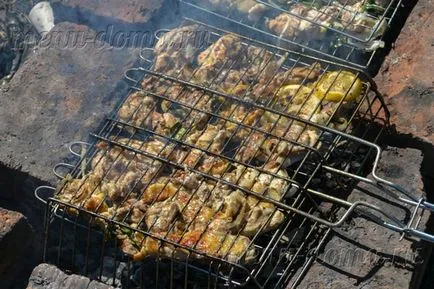 Nyárs csirke pác legfinomabb, a hús puha volt