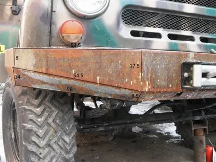Teljesítmény lökhárító UAZ saját kezűleg (avtozhizn) Teljesítmény lökhárító UAZ saját kezűleg