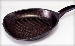 Grill serpenyő, hogyan kell kiválasztani, és készítsen neki, hogy a legjobb felülvizsgálat Tefal, biol, Gipfel és benyújtani