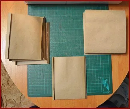 Scrapbooking album a borítékok a kezüket