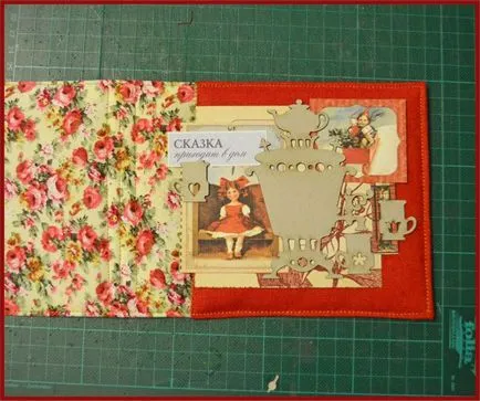 Scrapbooking album a borítékok a kezüket