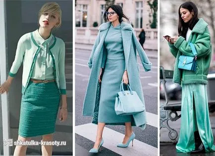 A színek kombinációja a ruha menta - 200 fotó, Beauty Box