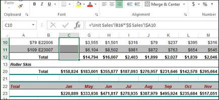 Hogyan lehet elrejteni sejtek excel