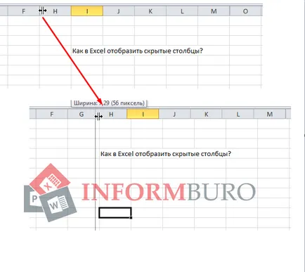 Hogyan lehet elrejteni sejtek excel