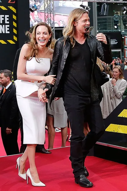A stílus Angelina Jolie és az ő fényképet divatos ruhák és jelmezek 1986-tól