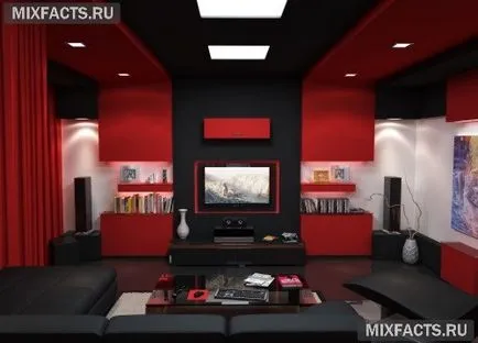 Hi-tech a belső a lakás (fotó)