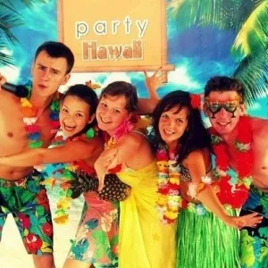 Forgatókönyv Hawaii party, kellék, menük, jelmezek, képek és videó