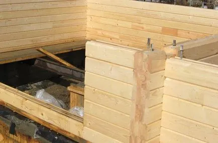 Építése a fürdő - hogyan kell építeni egy szauna egy bárban a kezeddel, video