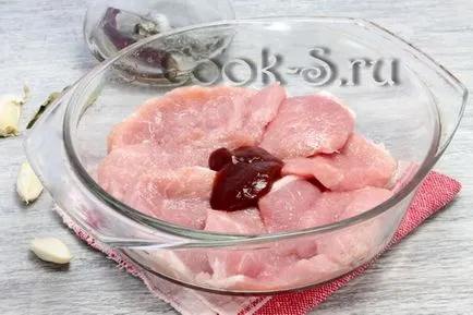 Sertés zöldségeket a sütőben - lépésről lépésre recept fotókkal, húsételek (sertés sült zöldségekkel recept) Sertés zöldségeket a sütőben - lépésről lépésre recept fotókkal, húsételek