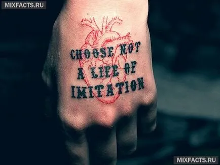 Tattoo viszont betűkkel fordítását (fotó)