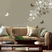 színes stencil a falon nyomtatni, gravír és borítja!