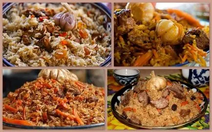 Finomságok a főzés ezen pilaf bográcsban, a béke anyák szeme