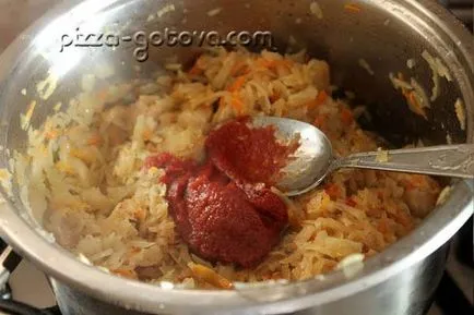 Párolt káposzta csirke - recept fotókkal