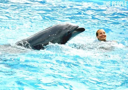 Edző delfinek Lena Komogorova felhasználásával delfinek - emberek (munka) Edző delfinek Lena Komogorova felhasználásával delfinek - az emberek